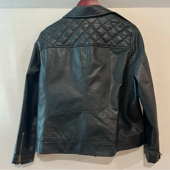 Universal Thread Black Faux Leather Jacket - Picture 3 of 6